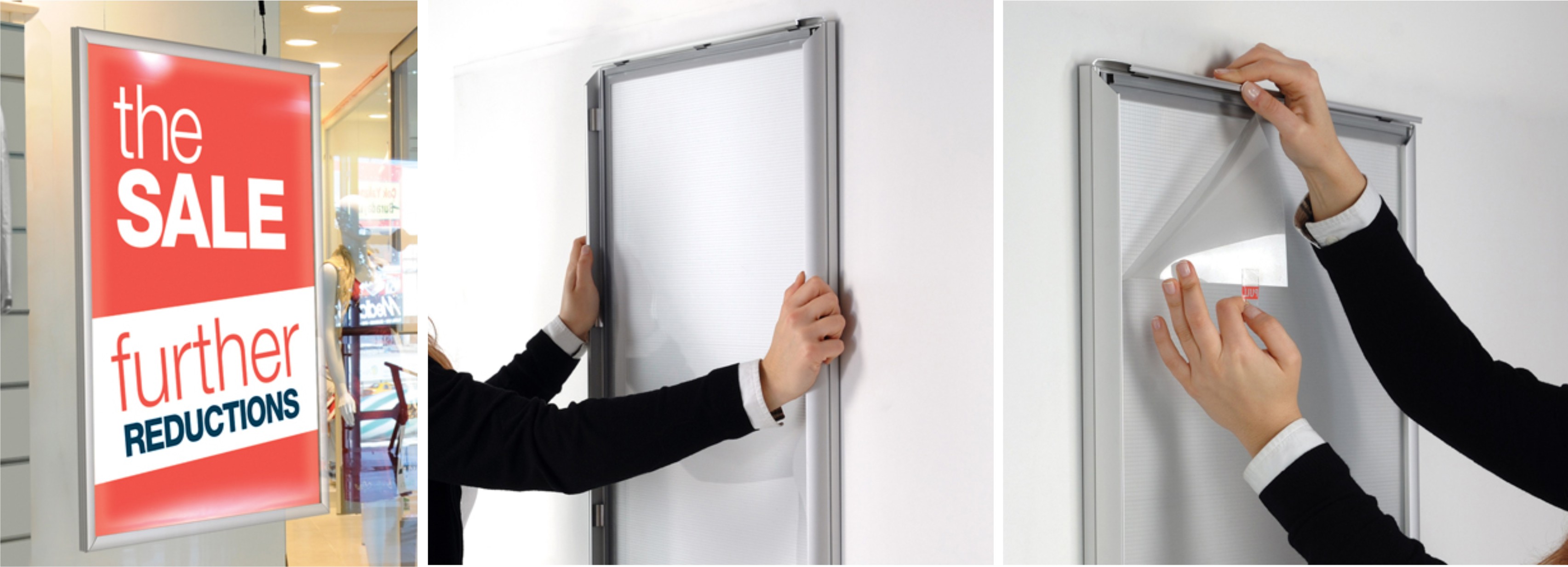 Slimline Edge-Lit LED Snap Frame Poster Holders